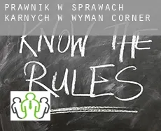 Prawnik w sprawach karnych w  Wyman Corner