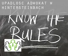 Upadłość adwokat w  Hintersteinbach